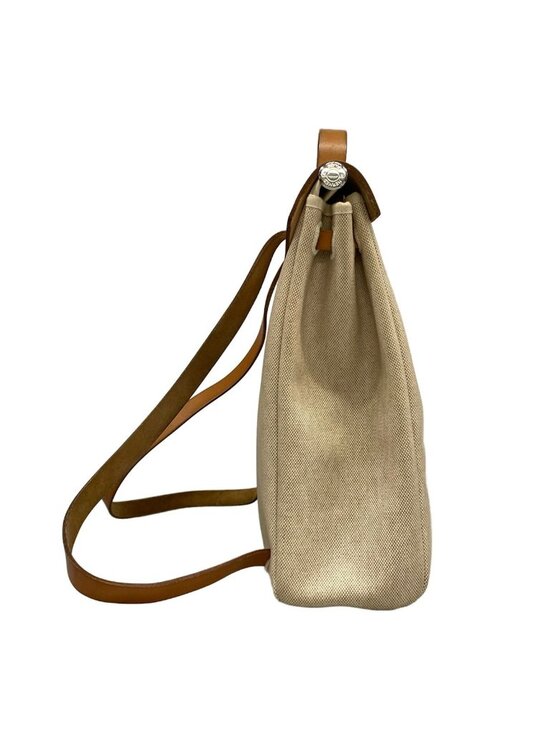Hermes Backpack Herbag a Dos Ivory Brown main image 5